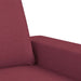 Set de canapea, 2 piese, roșu vin, material textil - WALTI WALTI