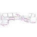 Set de canapele, 3 piese, gri deschis, textil - WALTI WALTI
