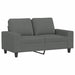 Set de canapele, 3 piese, gri închis, textil - WALTI WALTI