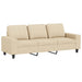 Set de canapele, 3 piese, crem, material - WALTI WALTI
