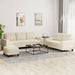 Set de canapele, 3 piese, crem, material - WALTI WALTI