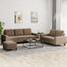 Set de canapele, 3 piese, maro, textil - WALTI WALTI