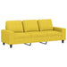 Set de canapele, 3 piese, galben deschis, textil - WALTI WALTI
