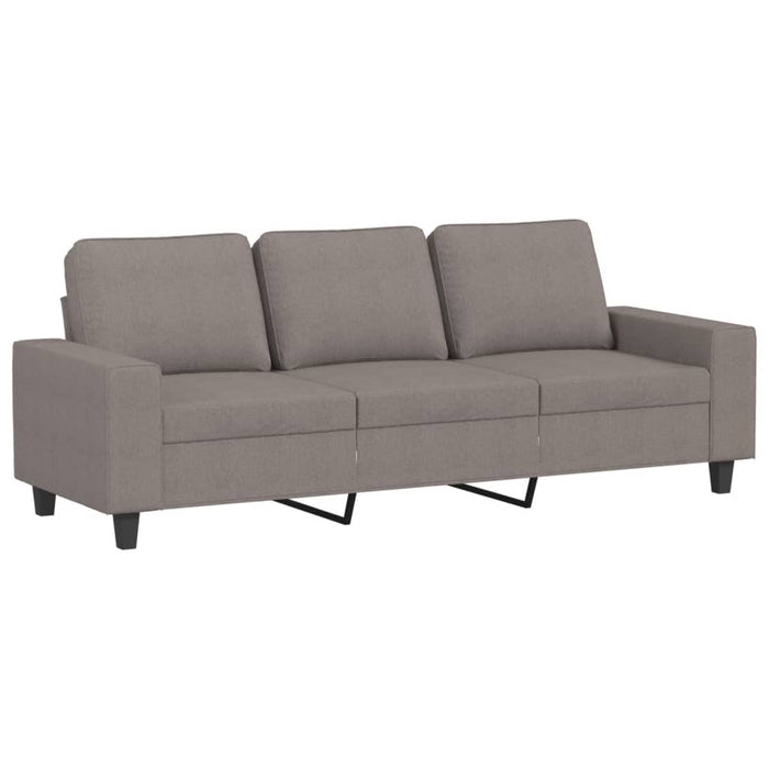 Set de canapele, 3 piese, gri taupe, textil - WALTI WALTI