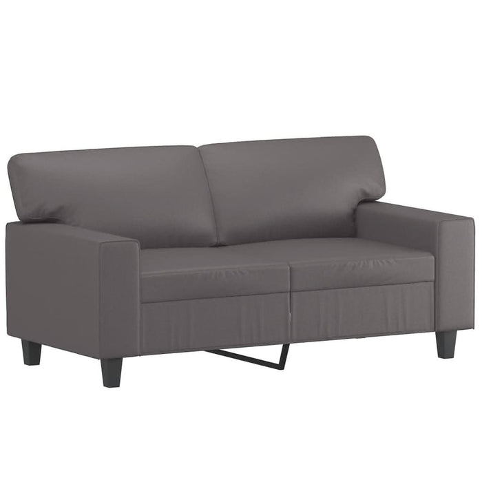 Set de canapele, 2 piese, gri, piele ecologică - WALTI WALTI