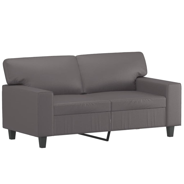 Set de canapele, 3 piese, gri, piele ecologică WALTI