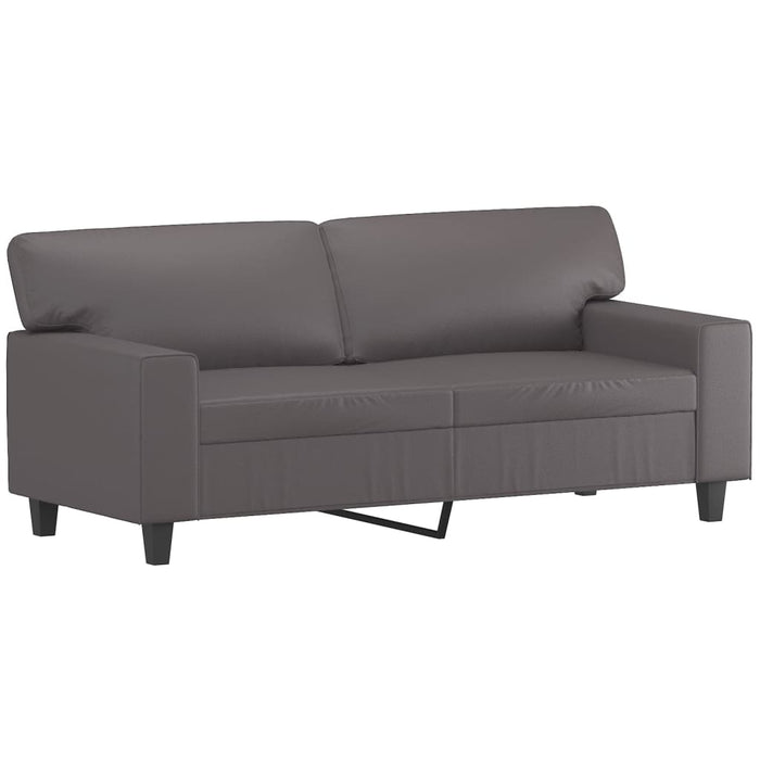 Set de canapele, 3 piese, gri, piele ecologică WALTI