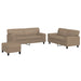 Set de canapele, 3 piese, cappuccino, piele ecologică - WALTI WALTI