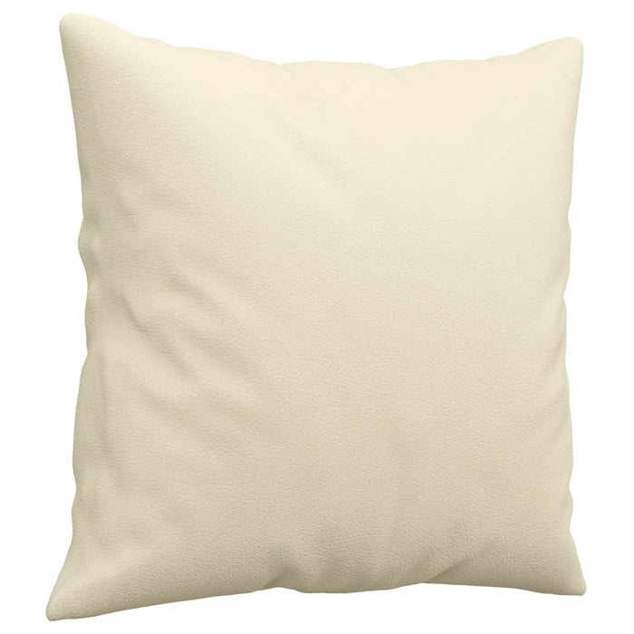 Set de canapele cu perne, 2 piese, crem, piele ecologică - WALTI WALTI