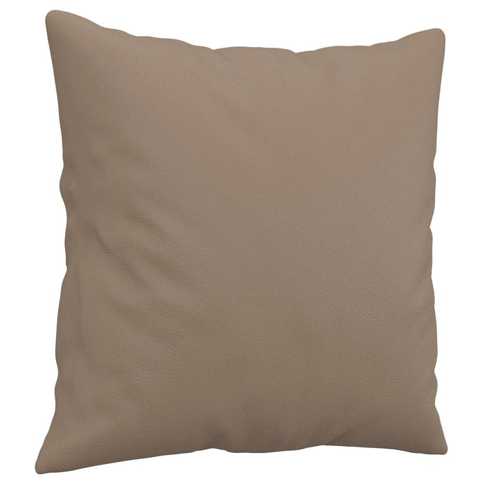 Set de canapele cu perne, 2 piese, cappuccino, piele ecologică - WALTI WALTI
