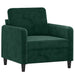 Set de canapele, 3 piese, verde închis, catifea - WALTI WALTI