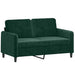 Set de canapele, 3 piese, verde închis, catifea - WALTI WALTI