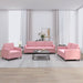 Set de canapele, 3 piese, roz, catifea - WALTI WALTI