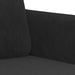 Set de canapele, 3 piese, negru, catifea - WALTI WALTI