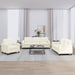 Set de canapele, 3 piese, crem, catifea - WALTI WALTI
