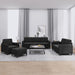 Set de canapele, 4 piese, negru, catifea - WALTI WALTI
