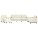 Set de canapele, 4 piese, crem, catifea - WALTI WALTI