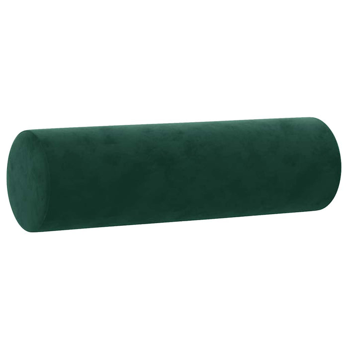 Set canapea cu perne, 3 piese, verde închis, catifea WALTI