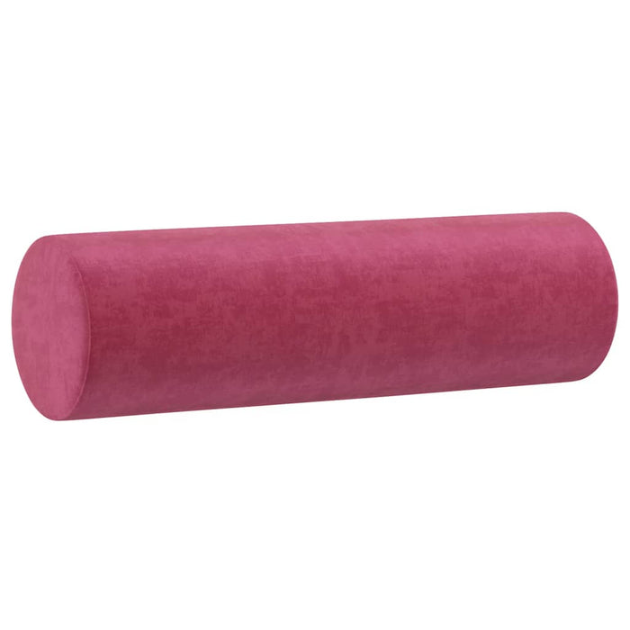 Set canapele cu perne, 3 piese, roșu vin, catifea WALTI