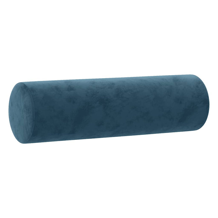 Set de canapele cu perne, 3 piese, albastru, catifea WALTI