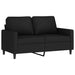 Set de canapele cu perne, 4 piese, negru, catifea - WALTI WALTI