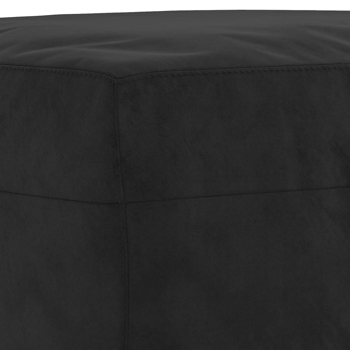 Set de canapele cu perne, 4 piese, negru, catifea - WALTI WALTI