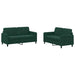 Set canapele, 2 piese, verde închis, catifea - WALTI WALTI