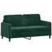 Set canapele, 2 piese, verde închis, catifea - WALTI WALTI