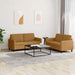Set canapea 2 piese, maro, catifea - WALTI WALTI