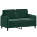 Set de canapele, 3 piese, verde închis, catifea - WALTI WALTI