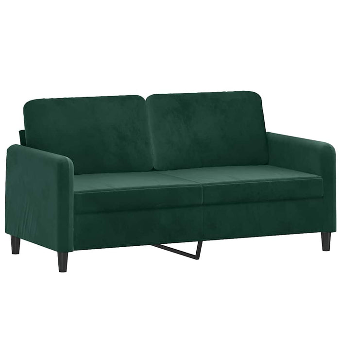Set de canapele, 3 piese, verde închis, catifea - WALTI WALTI