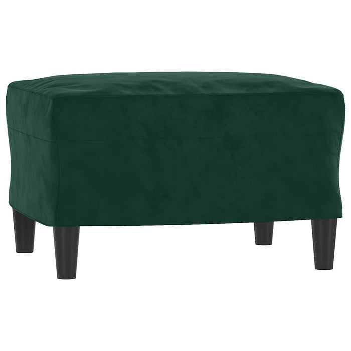 Set de canapele, 3 piese, verde închis, catifea - WALTI WALTI