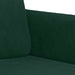 Set canapea cu perne, 2 piese, verde închis, catifea - WALTI WALTI
