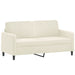 Set de canapele cu perne, 2 piese, crem, catifea - WALTI WALTI