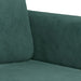 Set canapea cu perne, 3 piese, verde închis, catifea - WALTI WALTI
