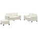 Set de canapele cu perne, 3 piese, crem, catifea - WALTI WALTI