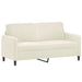 Set de canapele cu perne, 3 piese, crem, catifea - WALTI WALTI