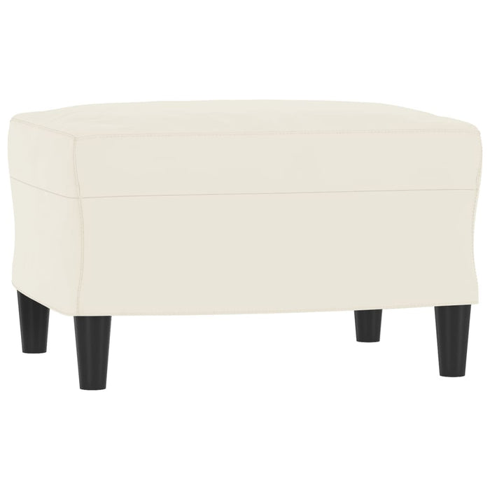 Set de canapele cu perne, 3 piese, crem, catifea - WALTI WALTI