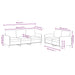 Set canapea 2 piese, maro, catifea - WALTI WALTI