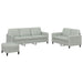 Set de canapele, 3 piese, gri deschis, catifea - WALTI WALTI