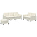 Set de canapele, 3 piese, crem, catifea - WALTI WALTI
