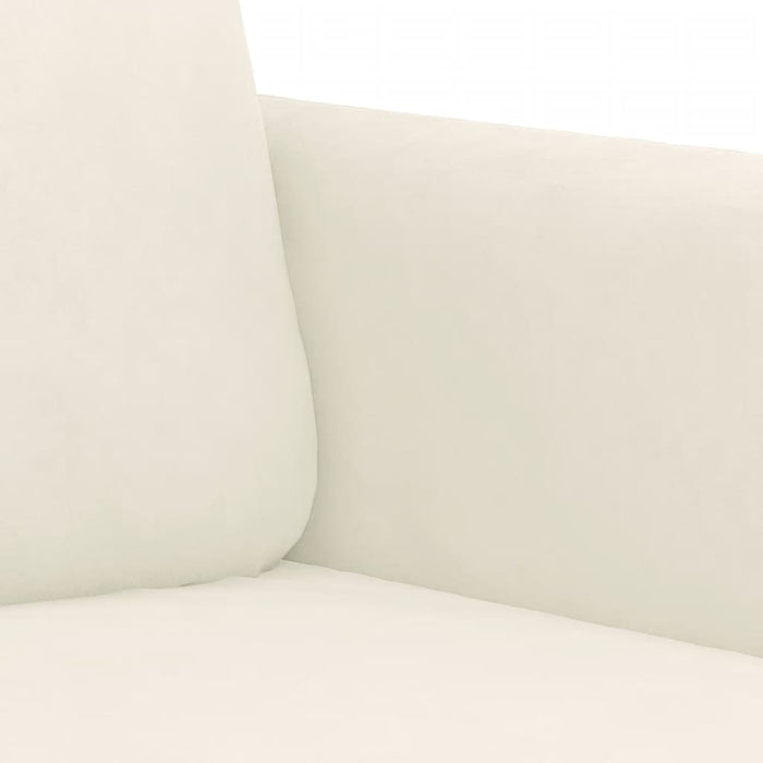 Set de canapele, 3 piese, crem, catifea - WALTI WALTI