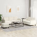 Set de canapele, 3 piese, crem, catifea - WALTI WALTI