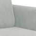 Set canapea cu perne, 2 piese, gri deschis, catifea - WALTI WALTI