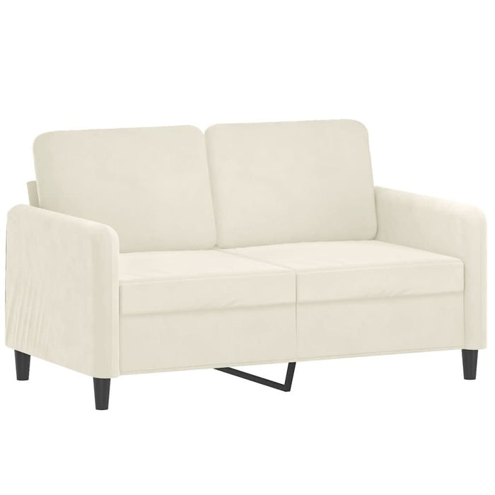 Set de canapele cu perne, 2 piese, crem, catifea - WALTI WALTI