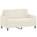Set de canapele cu perne, 2 piese, crem, catifea - WALTI WALTI