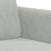 Set de canapele, 3 piese, cu perne, gri deschis, catifea - WALTI WALTI