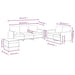 Set de canapele cu perne, 3 piese, galben, catifea - WALTI WALTI