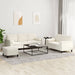Set de canapele cu perne, 3 piese, crem, catifea - WALTI WALTI