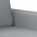 Set de canapele cu perne, 3 piese, gri deschis, textil - WALTI WALTI